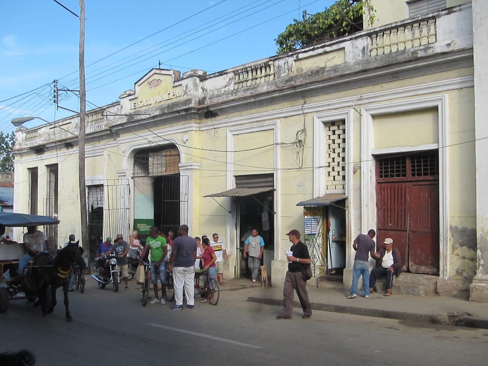 Outside of the farmers' market